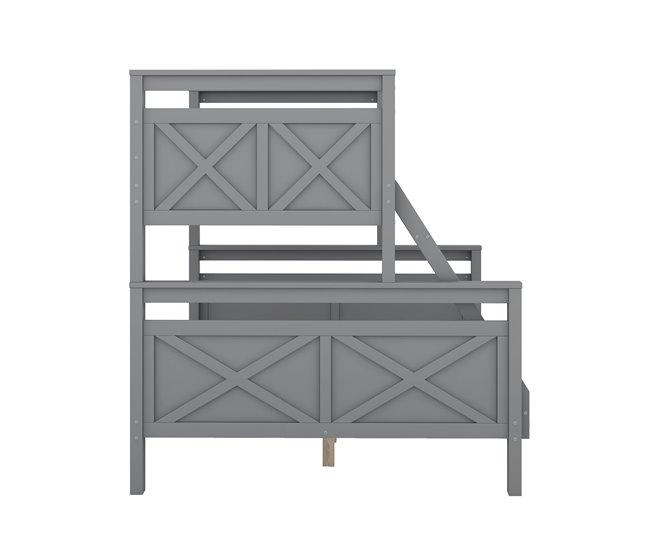 Cama litera 145x205 Gris