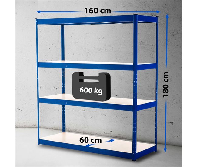 - Schwerlastregal - Metal 160 Azul