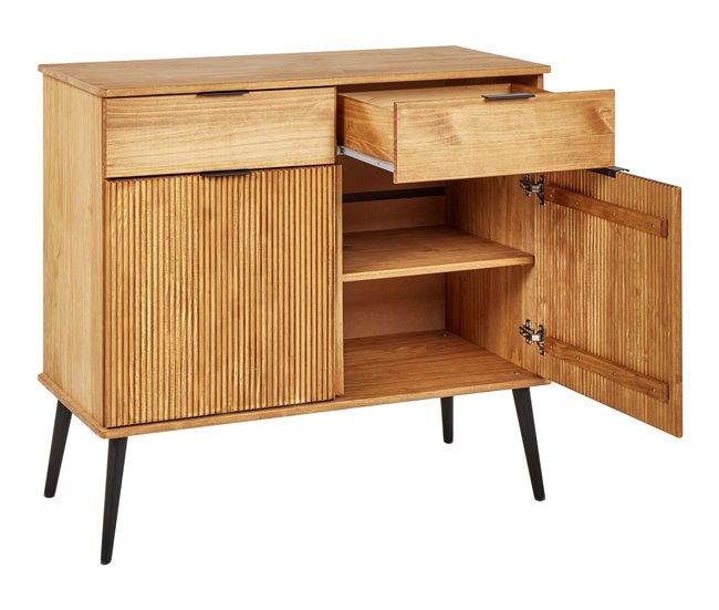 Beliani Aparador TIMMINS Madera Clara