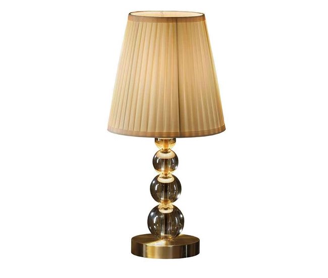 Lámpara Sobremesa Cristal Serie Mercury Beige