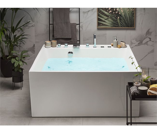 Beliani Bañera de interior TAHUA Blanco