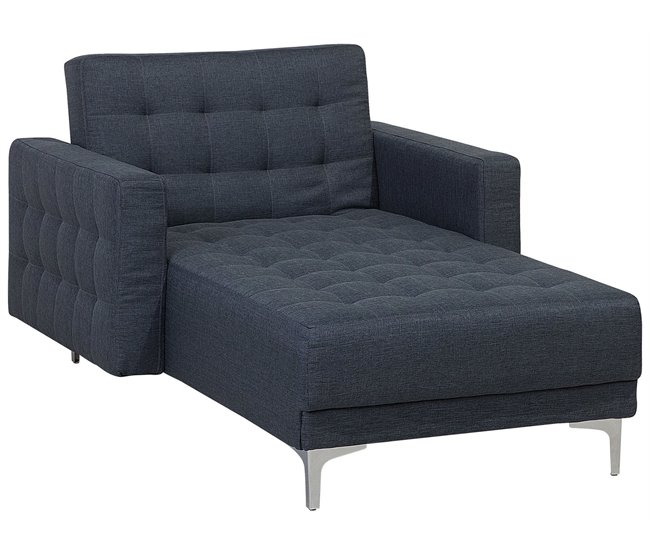 Beliani Chaise longue Poliéster ABERDEEN Grafito