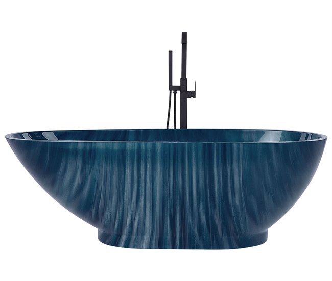 Beliani Bañera independiente RIOJA 80x170 Azul Marino