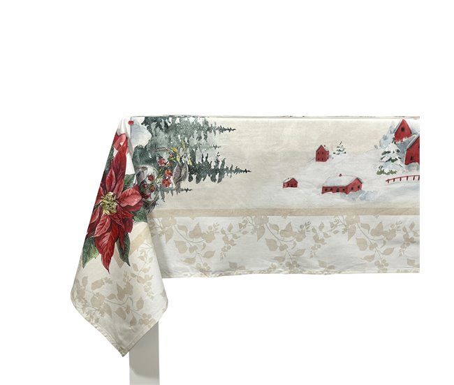 MANTEL DE NAVIDAD CHAMONIX Beige