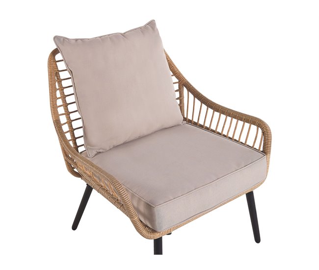 Beliani Conjunto bistro LAURETO Beige