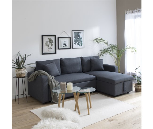 Sofá cama CLARK 3 plazas Gris
