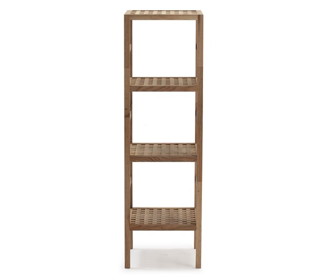 Estantería Alam de madera de nogal, 117,5 cm altura Madera