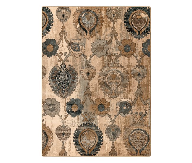 Alfombra de lana POLONIA Olivo Ornamento 235x350 Beige