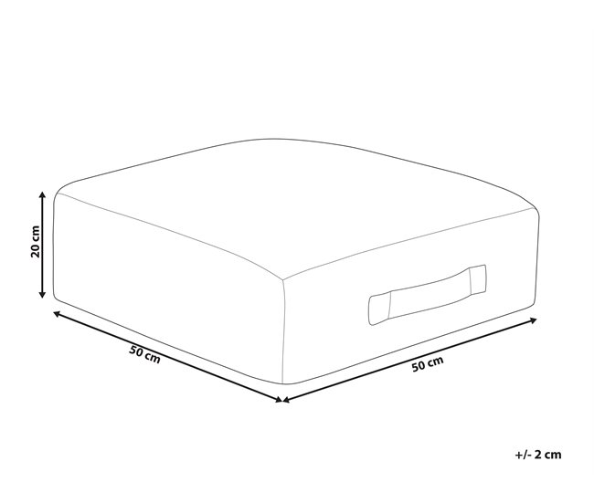 Beliani Cojín de suelo SHASA Rojo