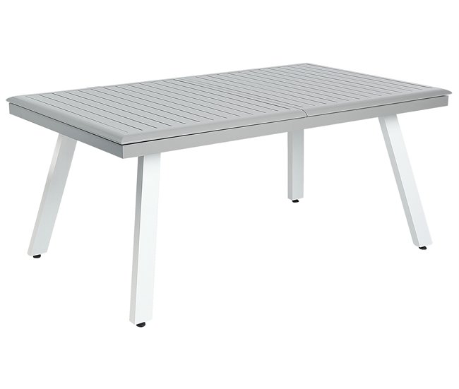 Beliani Conjunto de comedor PERETA Gris Claro