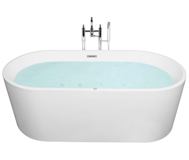 Beliani Bañera de interior HAVANA Blanco