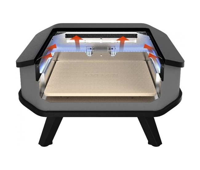 HORNO 17" PARA PIZZAS A GAS COZZE Aluminio