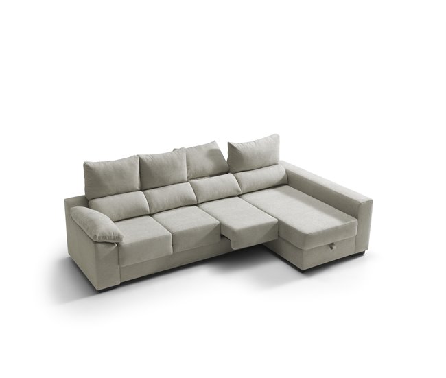 Chaise longue reversible con arcón PALA Antracita