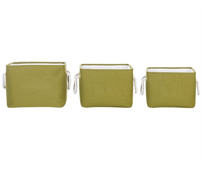 Beliani Estante de baño pequeño DARQAB Verde