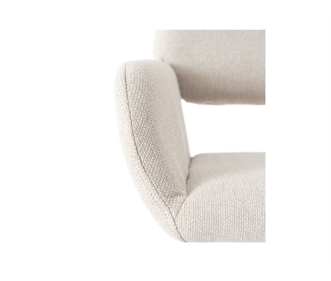 Juego de 2 sillas de comedor escandinavas Beige