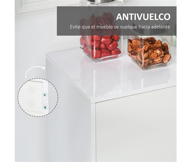 Aparador de Salón Melamina de Madera HOMCOM 117 Crudo