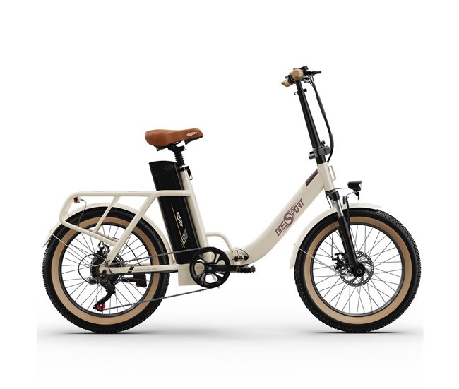 Bicicleta Eléctrica ONESPORT OT16-2 - Motor 250W Batería 48V17Ah Blanco