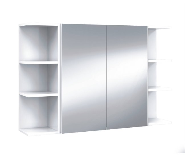 Armario mural efecto madera 60 Blanco Brillo