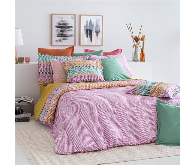 Funda nórdica reversible de algodón ADDISON 