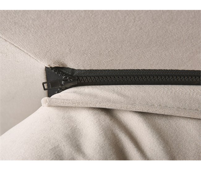 Beliani Cama con almacenaje Terciopelo BAJONNA 183x235 Beige