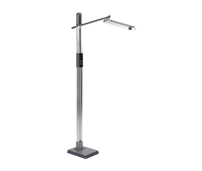 Beliani Lámpara de pie AQUARIUS Gris