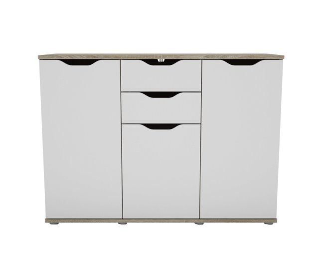 Aparador 3 Puertas Salón Parc Roble Sonoma Multicolor