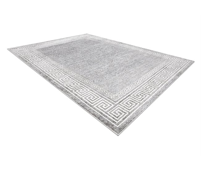 Alfombra MATEO 8033/644 Moderna griego marco estructural 160x220 Gris