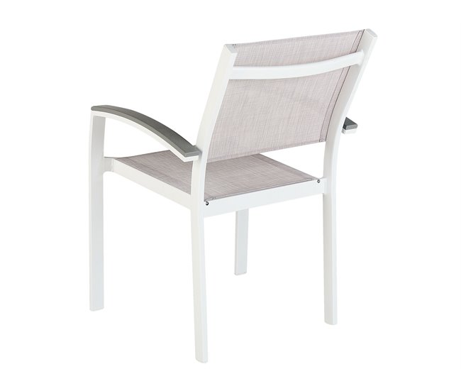 Beliani Conjunto de comedor PERETA Gris Claro