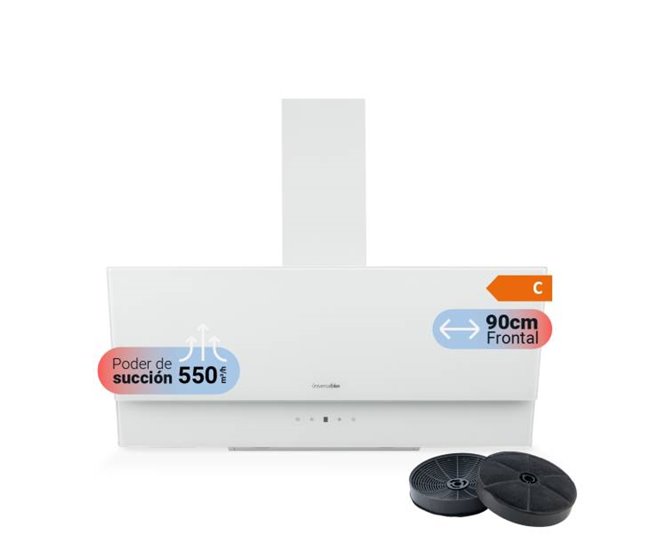 Campana Inclinada Cristal Clase C | UNIVERSALBLUE Blanco