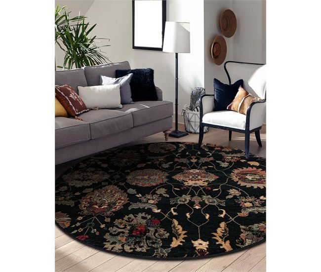 Alfombra de lana SUPERIOR circulo LATICA 200x200 Azul