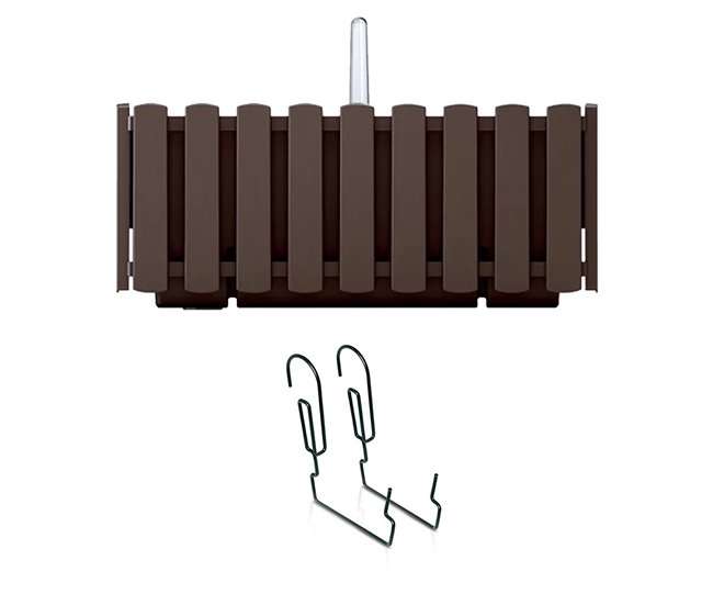 Jardinera para balcón BOARDEE FENCYCASE W Marron