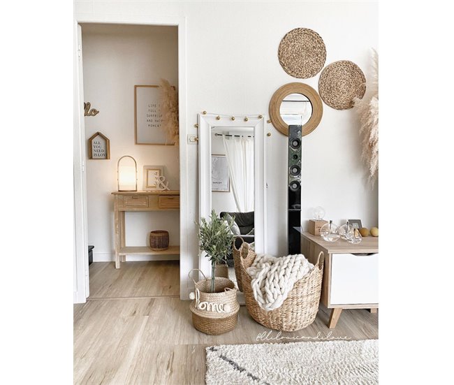 Beliani Espejo LUNEL 51x3 Blanco
