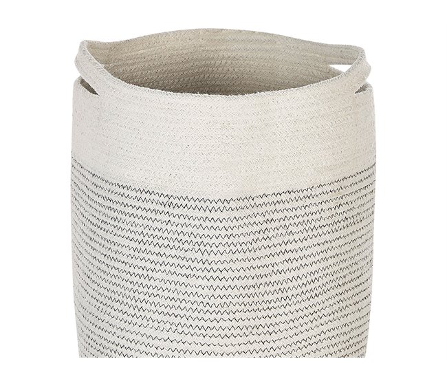 Beliani Estante de baño pequeño ARRAH Blanco/ Beige