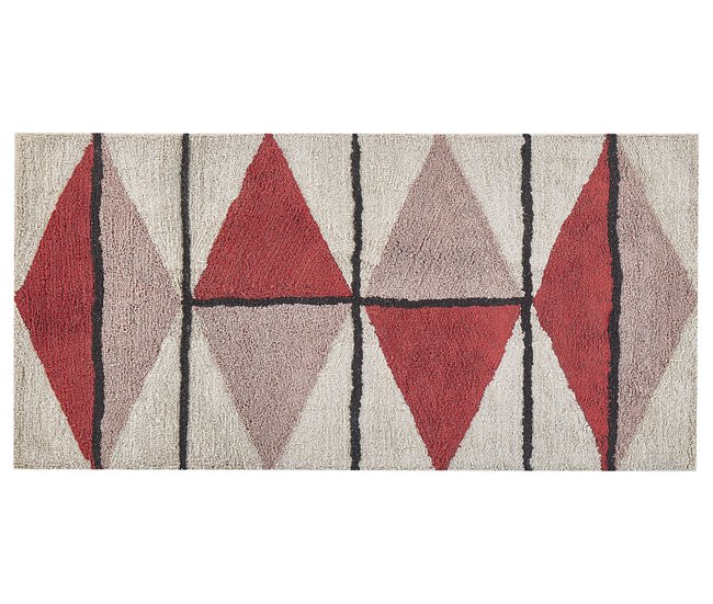 Beliani Alfombra de pelo corto PURNIA 80x150 Beige