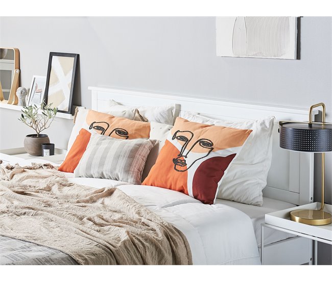 Beliani Cojín decorativo RUDBEKIA Multicolor
