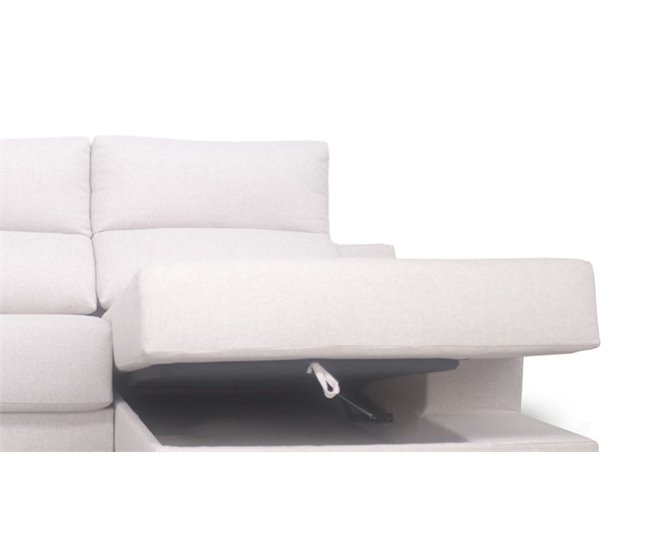 Chaise longue S con arcón NOELIA Antracita