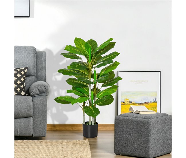 Árbol Perenne Artificial PE, PEVA HOMCOM, hogar - decoración Verde