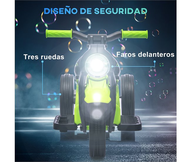 Moto Eléctrica Infantil PP, Metal AIYAPLAY Verde