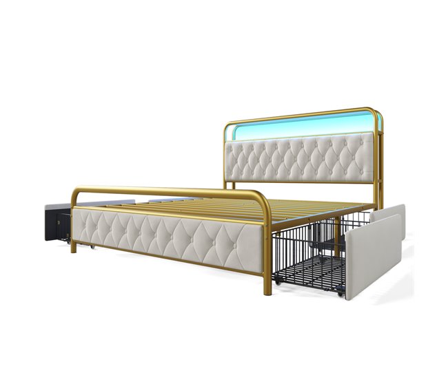 Camas de matrimonio 164x223 Blanco