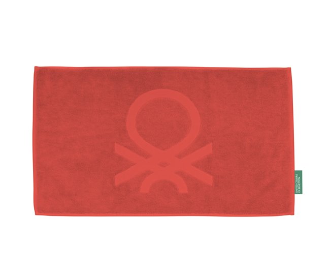 Alfombra de Baño 100% Algodón 80x50 Rojo