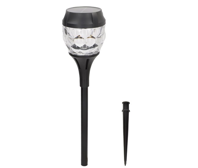 Aktive Set de 2 balizas solares LED 5-10 lúmenes Negro