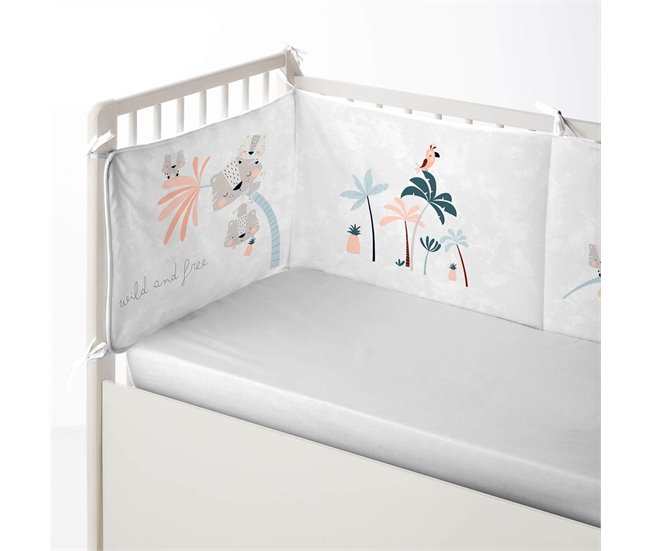 PROTECTOR DE CUNA/MAXICUNA WILD AND FREE Blanco