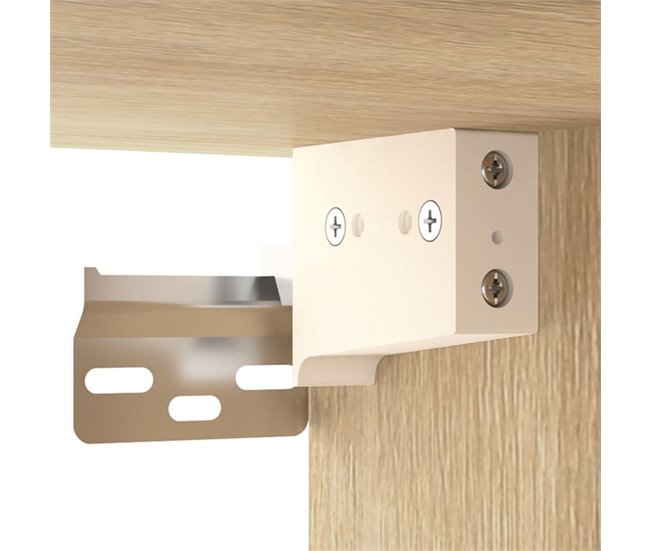 2 Mesitas de Noche de Pared 35 Blanco