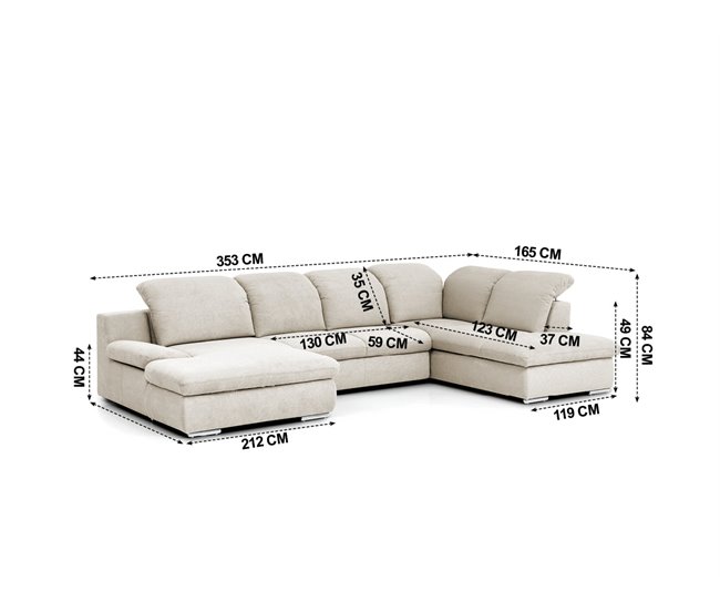 Rinconera con cama ISONA  Beige