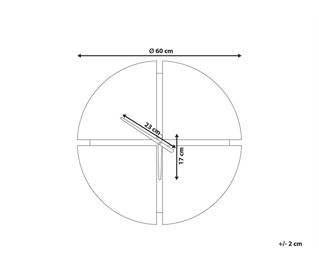 Beliani Reloj de pared ARAMON Marron