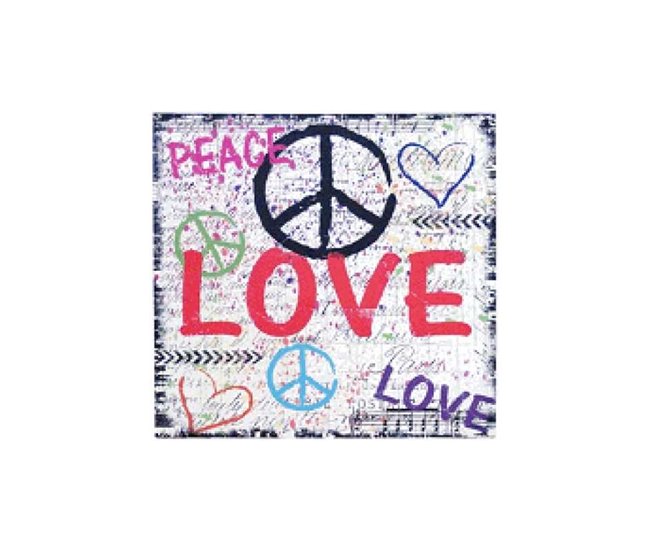 CUADRO PEACE ESTRELLA Multicolor