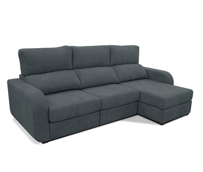 Chaise longue convertible en cama tela APRIL Gris