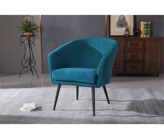 Sillón decorativo CLOE Azul
