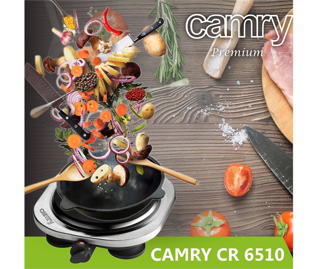 Cocina electrica portatil Camry CR 6510 Plateado