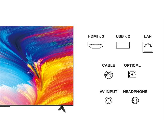 TV TCL P635 Smart TV 4K HDR Gris Oscuro